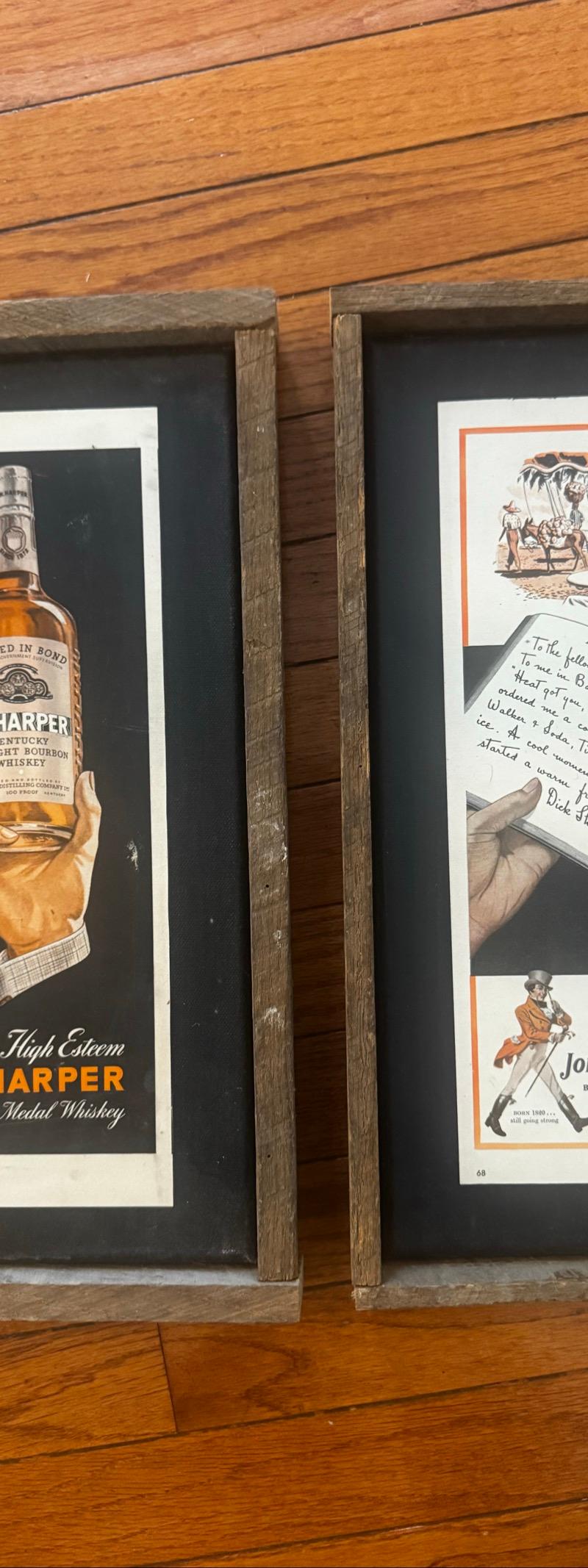 Vintage whiskey ads