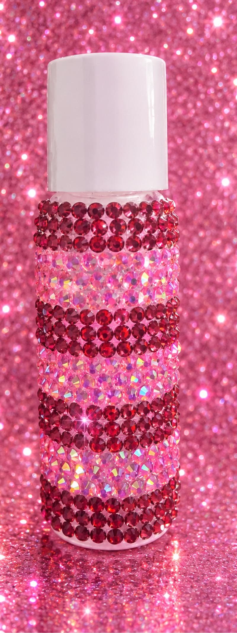 Hand bedazzled, travel container