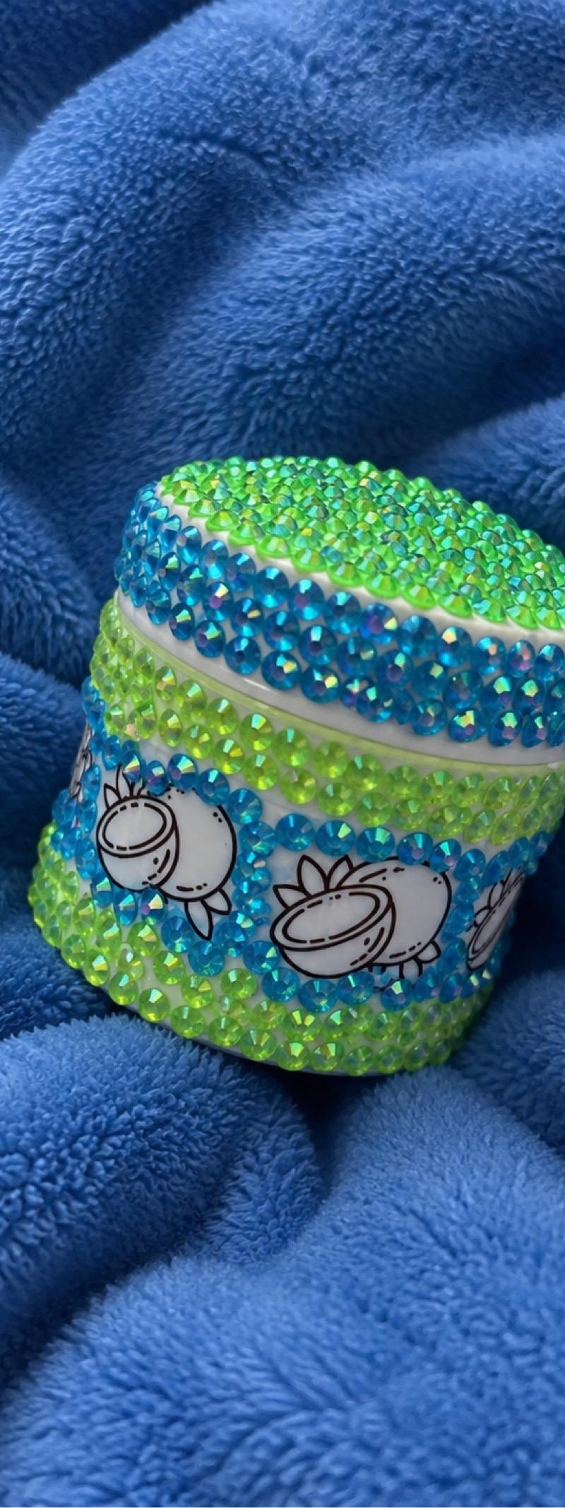 Small bedazzle, empty lip, balm container